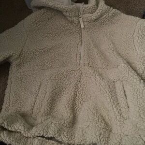 Mondetta Cropped Zip up hoodie Sherpa